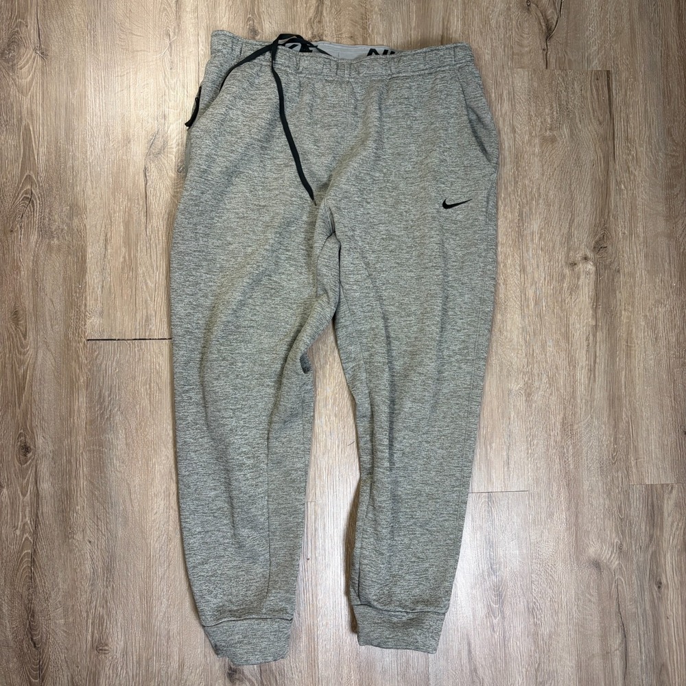 Nike Therma Men's Therma-FIT Tapered Fitness Trousers XL Gray DQ5405-063 Workout